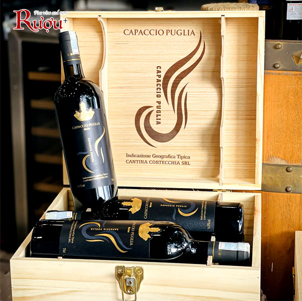 Rượu vang Capaccio Puglia Merlot IGT