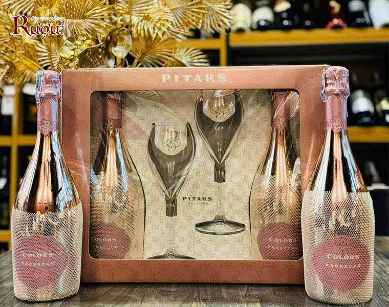 Vang nổ Ý Colors Pitars Prosecco Millesimato - Rose 750ml