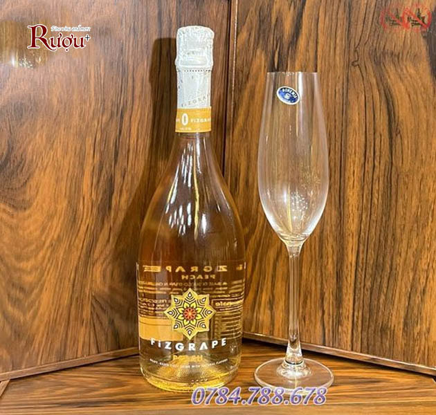 Rượu vang không cồn Sparkling Fizgrape Peach