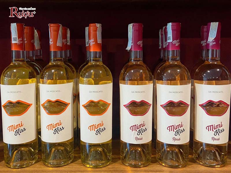 Rượu vang Mimi Kiss DA Moscato Rose - White
