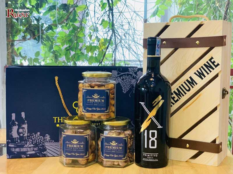 Rượu vang Ý X18 Primitivo Puglia