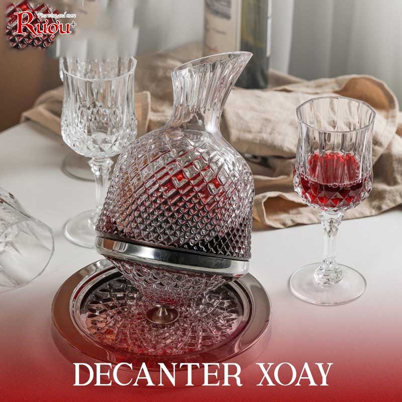 Bình Decanter Phale dáng Quả Dứa - Đế xoay