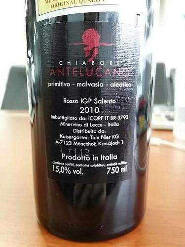 Rượu vang Ý Chiarore Antelucano Salento