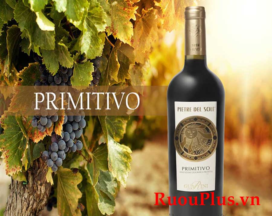 Rượu vang Pietre del Sole Primitivo