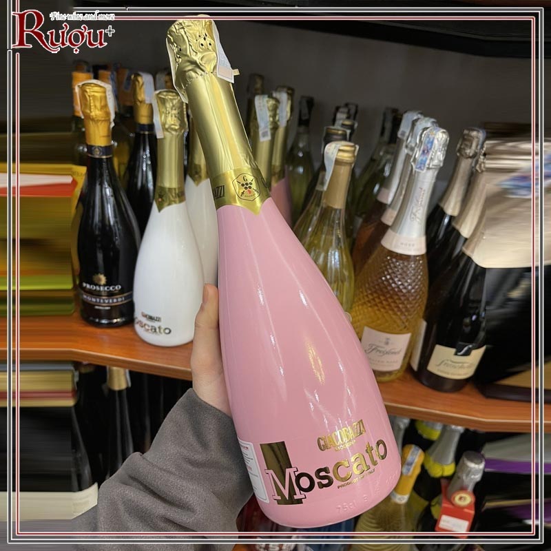 RƯỢU Moscato Rose in Pink Flute