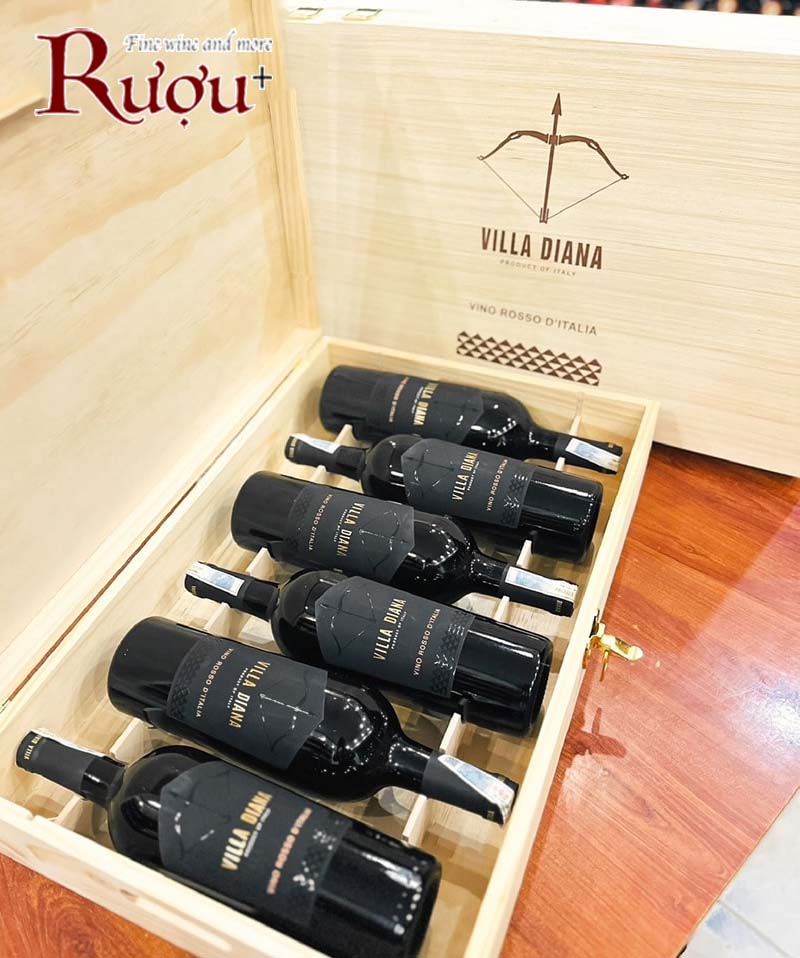 VANG Ý VILLA DIANA VINO ROSSO D'ITALIA