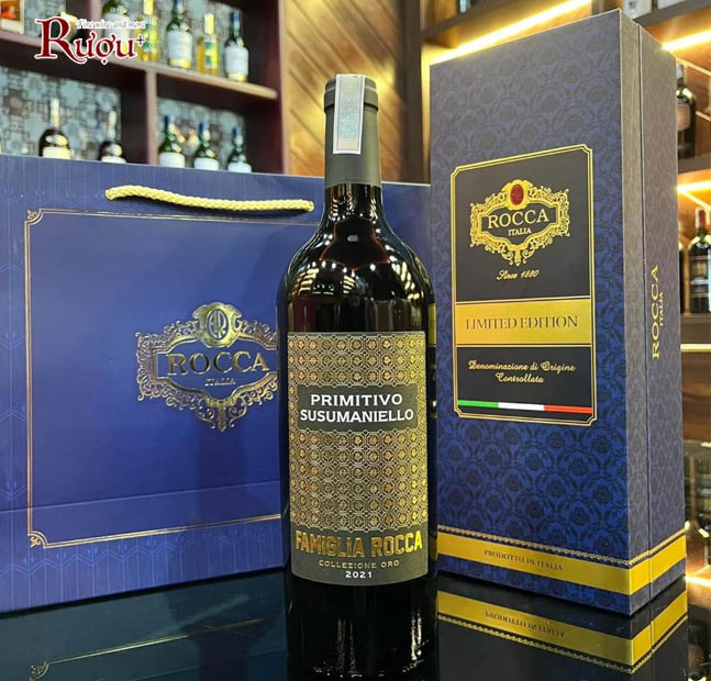 Rượu vang Ý Famiglia Rocca Primitivo Susumaniello