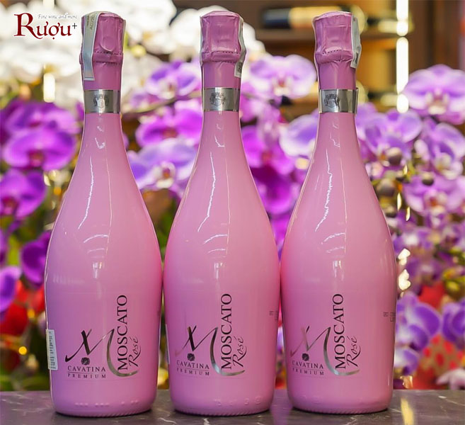 Rượu vang Moscato M Rose Cavatina Premium