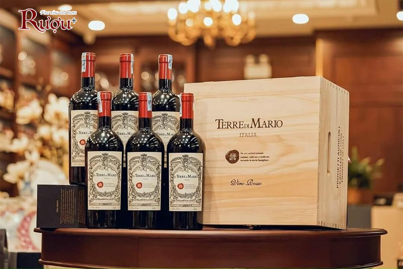 Rượu vang Terre Di Mario Vino Rosso 17 độ