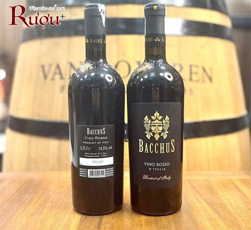 RƯỢU VANG BACCHUS VINO ROSSO 14,5%