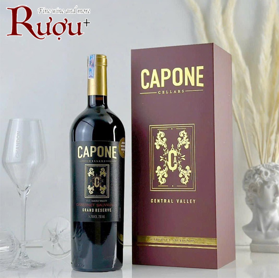 CHAI VANG ĐỎ CAPONE GRAND RESERVE CABERNET SAUVIGNON