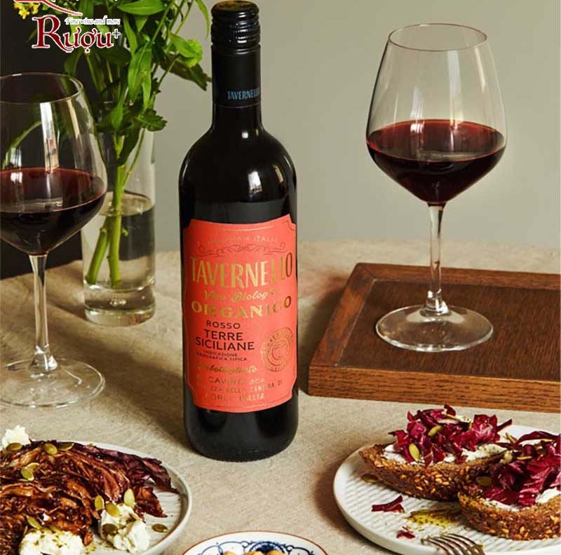 ượu vang Tavernello Organico Syrah - Sangiovese Tavernello Organico 