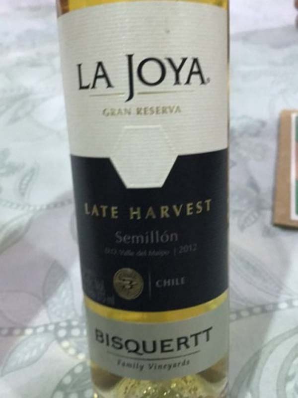 La Joya Gran Reserva Late Harvest