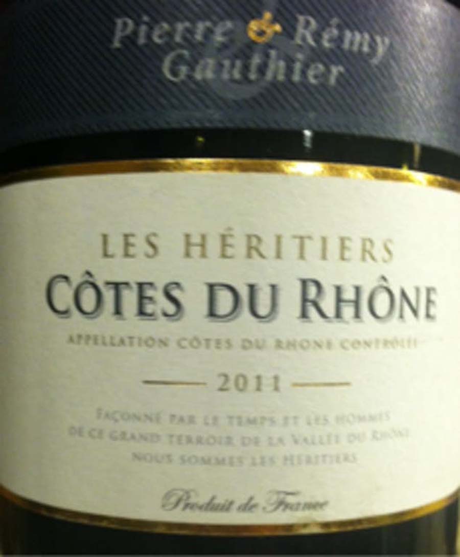 Rượu vang Pháp Pierre & Remy Gauthier Les Heritiers