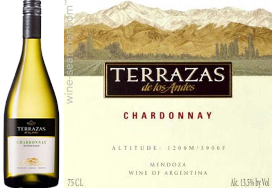 Rượu vang Argentina Terrazas Chardonnay