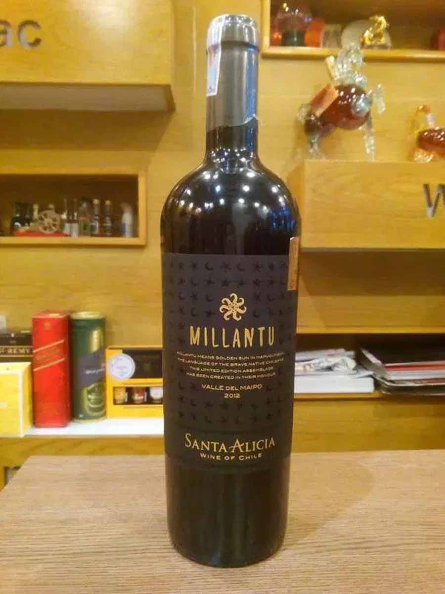 Rượu vang Chile Santa Alicia Millantu Rượu vang Chile Santa Alicia Millantu