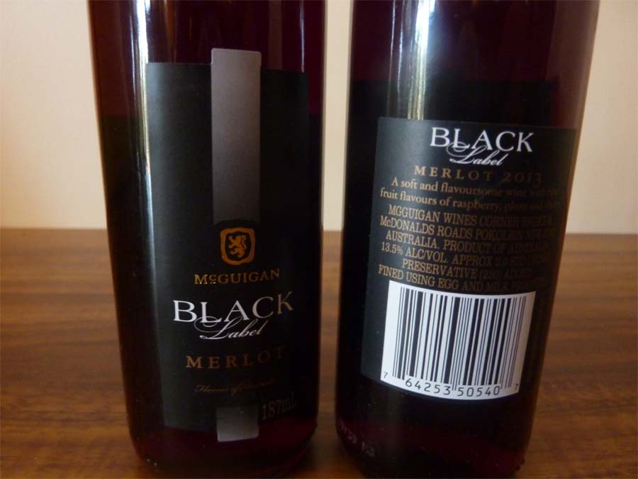 Rượu vang Úc McGuigan Black Label Shiraz