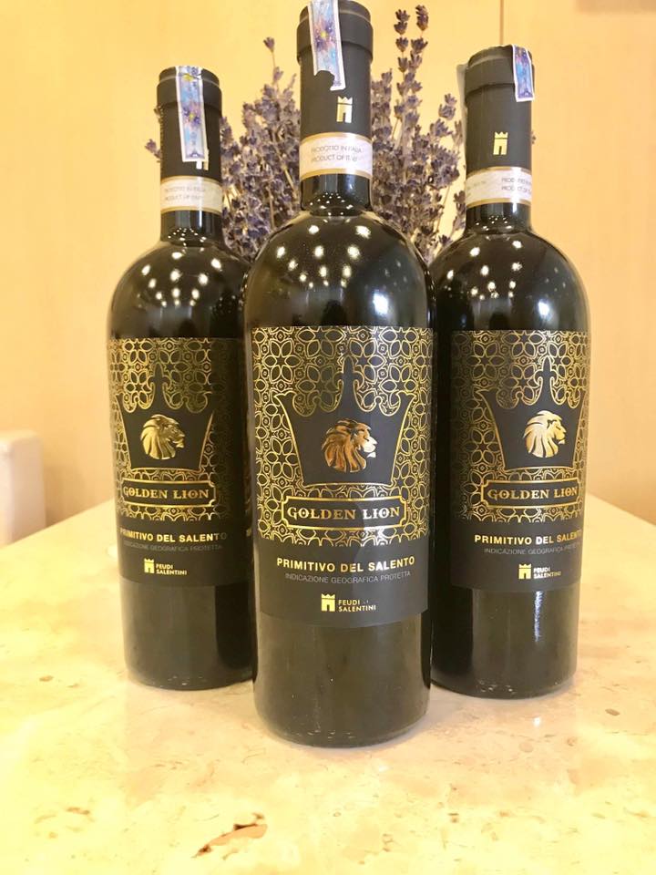Rượu vang Ý Golden Lion Primitivo del Salento