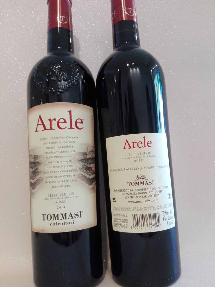 Rượu vang Ý Tommasi Arele Appassimento Delle Venezie IGT