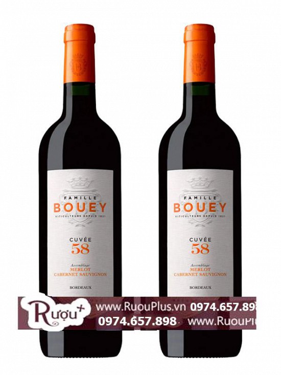 Rượu vang Famille Bouey Cuvee 58 Merlot Cabernet