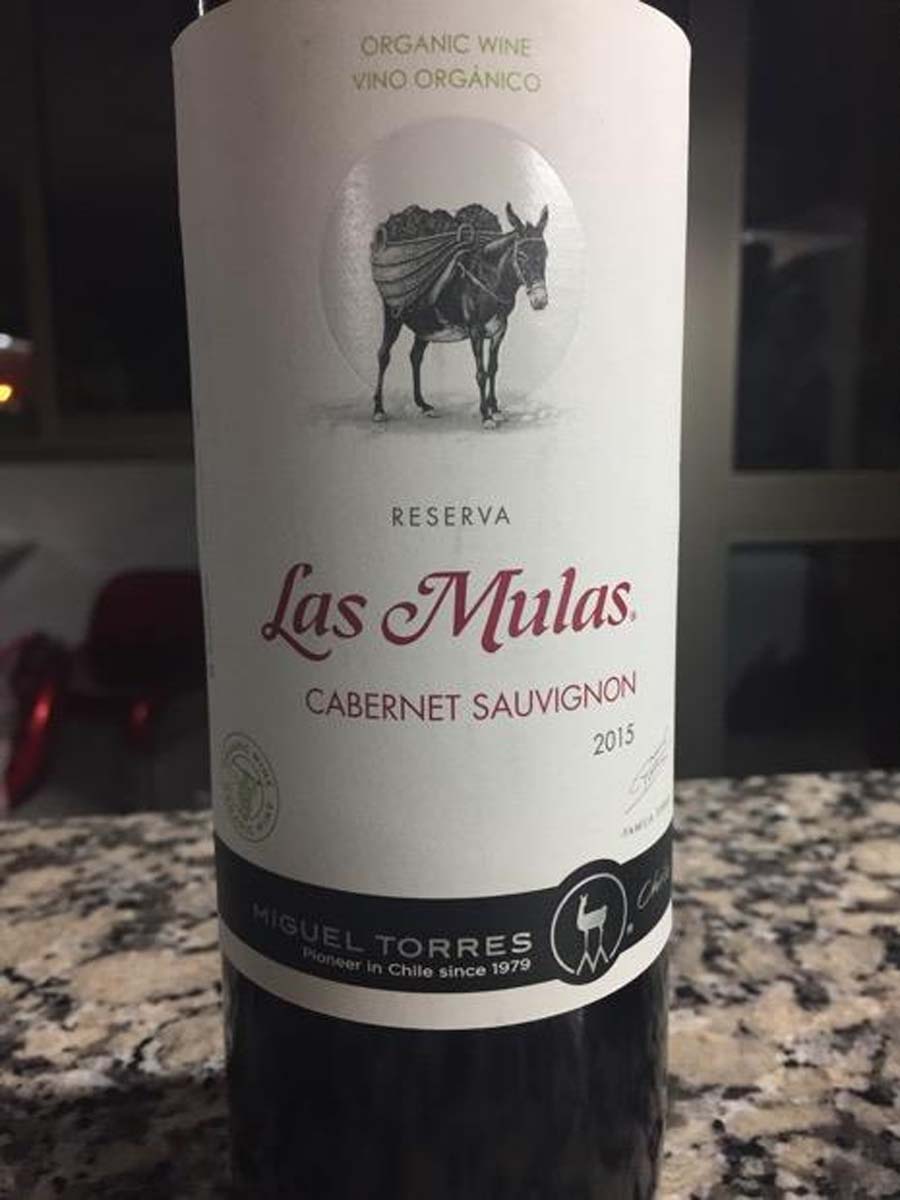 Rượu vang Chile Las Mulas Organic Cabernet Sauvignon