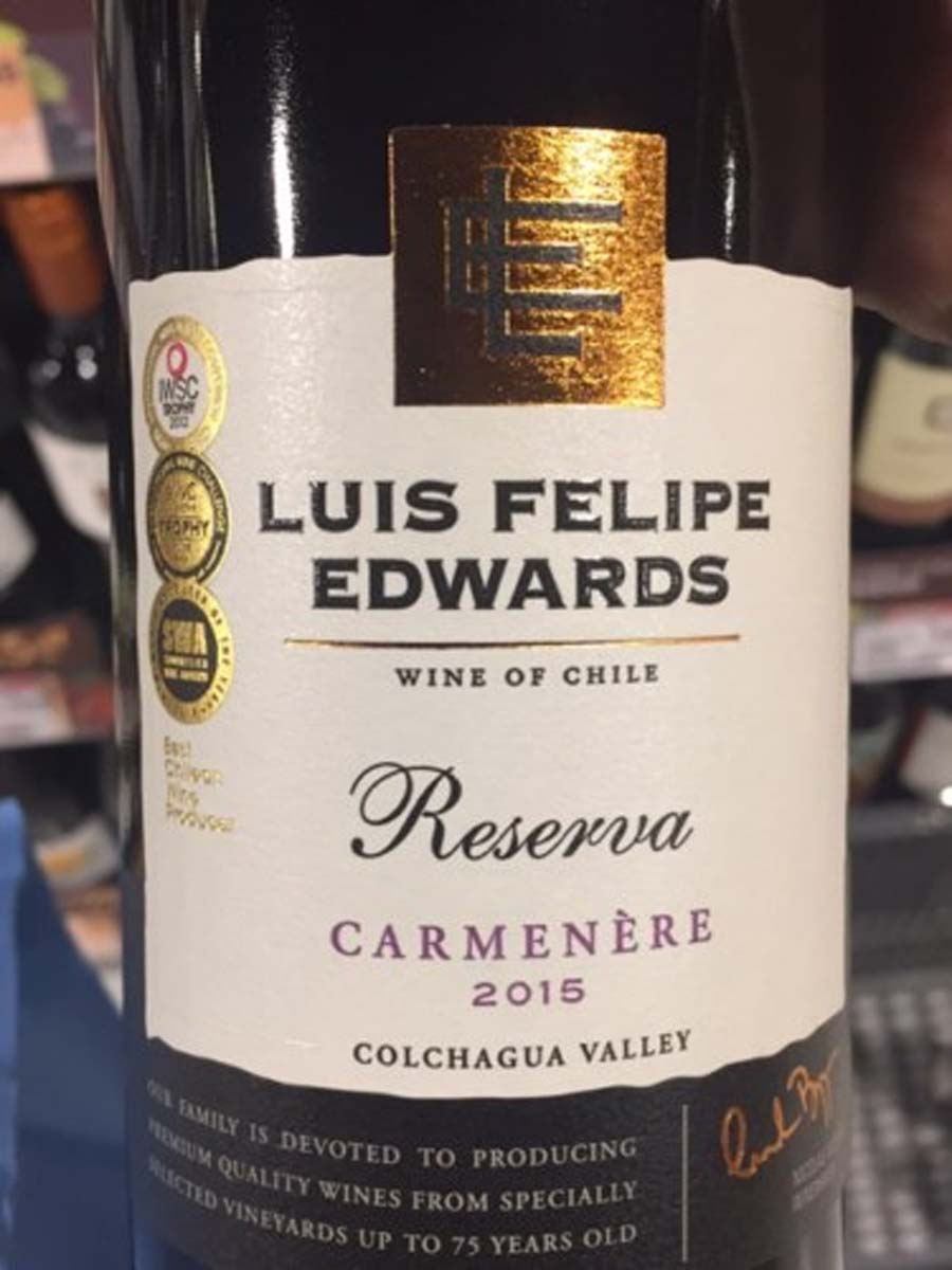 Rượu vang Chile Luis Felipe Edwards Carmenere
